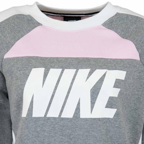 Nike Damen Sweatshirt CB Fleece pink/weiß 