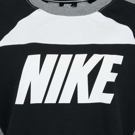 Nike Damen Sweatshirt CB Fleece weiß/schwarz 