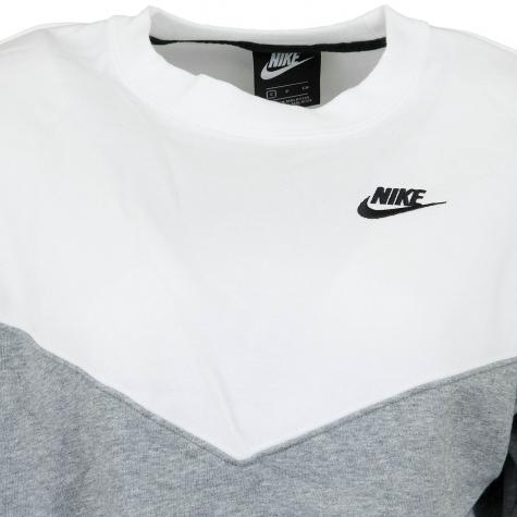 Nike Damen Sweatshirt Heritage Fleece grau/weiß 