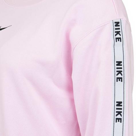 Nike Damen Sweatshirt Logo Tape pink/schwarz 