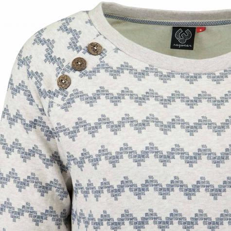 Ragwear Damen Sweatshirt Daria Zig Zag beige 