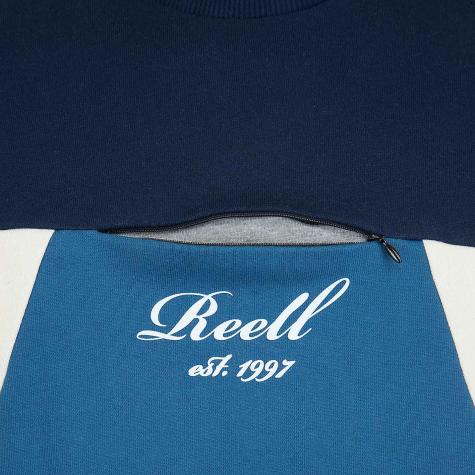 Reell Sweatshirt Color Block dunkelblau/petrol 