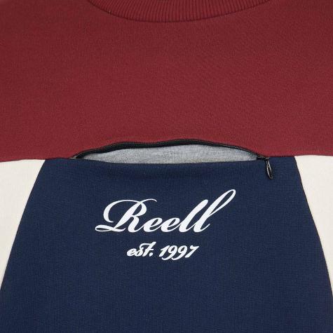 Reell Sweatshirt Color Block rot/dunkelblau 