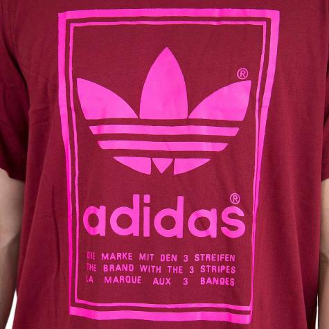 Adidas Originals T-Shirt Vintage weinrot 