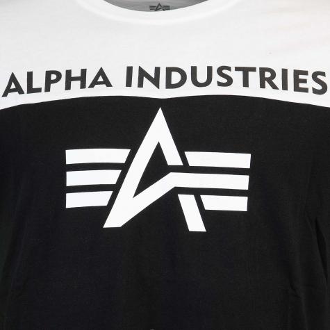 Alpha Industries CB T-Shirt schwarz/weiß 