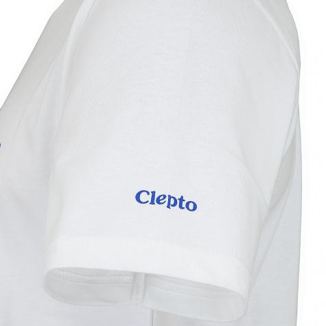 Cleptomanicx T-Shirt Mowe weiß/blau 