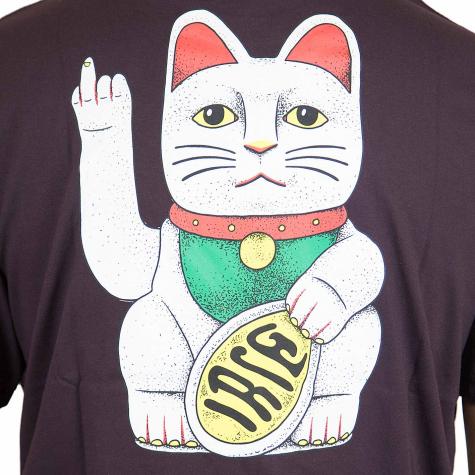 Iriedaily T-Shirt Bye Bye Cat aubergine 