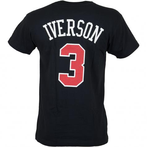 Mitchell & Ness T-Shirt Philadelphia 76ers Iverson schwarz 