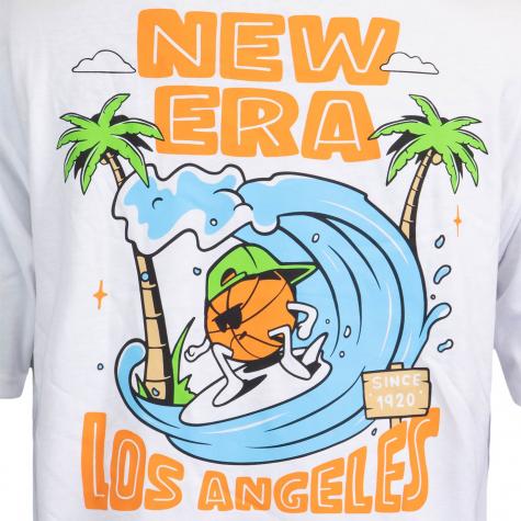 T-Shirt New Era Graphic Los Angeles City Oversized white 