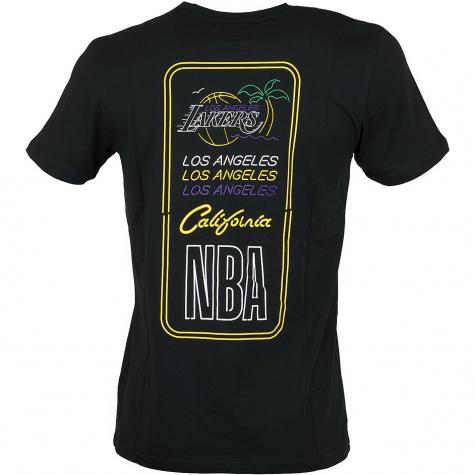 New Era T-Shirt NBA Neon Lights L.A.Lakers schwarz 