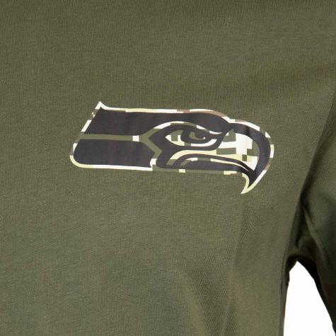 T-Shirt New Era NFL Digi Camo Seattle Seahawks oliv 