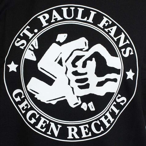 St.Pauli T-Shirt Gegen Rechts schwarz