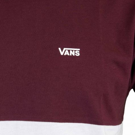 T-Shirt Vans Colorblock weiß/rot 