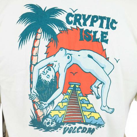 Volcom T-Shirt Cryptic Isle dirt weiß 