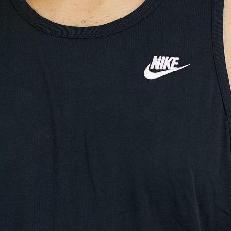 Nike Tanktop Club Embroidered Futura schwarz/weiß 