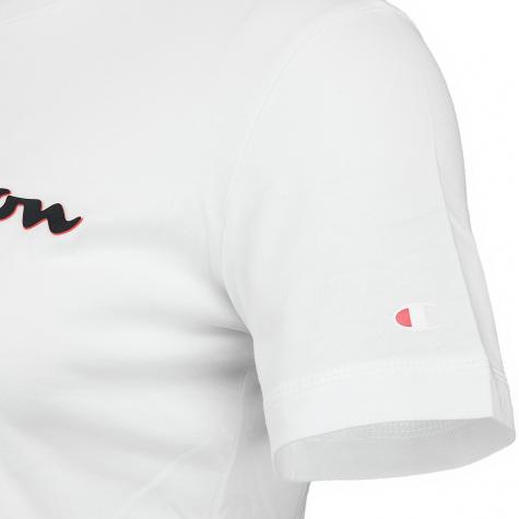 Champion Damen T-Shirt Logo weiß 