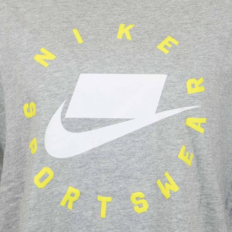 Nike Damen T-Shirt Drop Shoulder grau/weiß 
