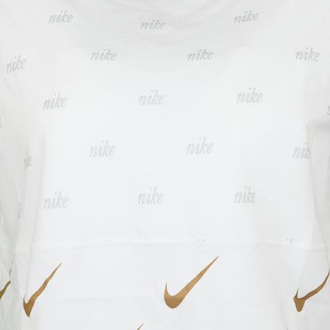 Nike Damen T-Shirt Metallic weiß 