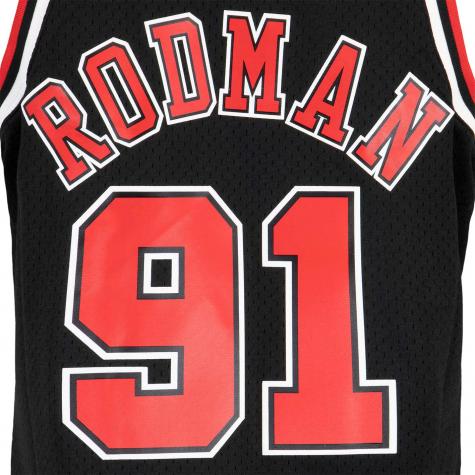 Mitchell & Ness Swingman Dennis Rodman Chicago Bulls 97/98 Trikot schwarz 