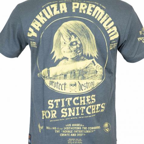 Yakuza Premium T-Shirt 3019 graublau 