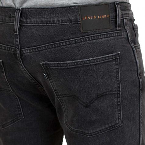 Levis Jeans L8 Slim Straight schwarz stone 