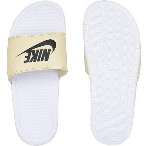 Nike Badelatschen Benassi JDI weiß/gold 