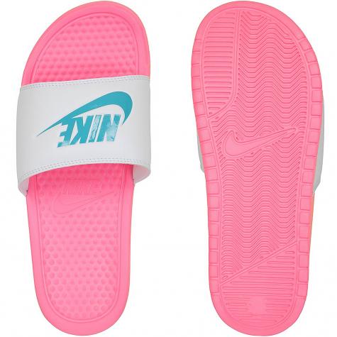 Nike Damen Badelatschen Benassi Just Do It pink/weiß 