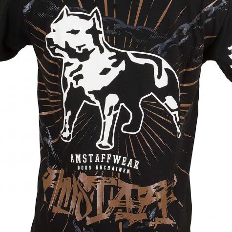 Amstaff T-Shirt Unchained schwarz 
