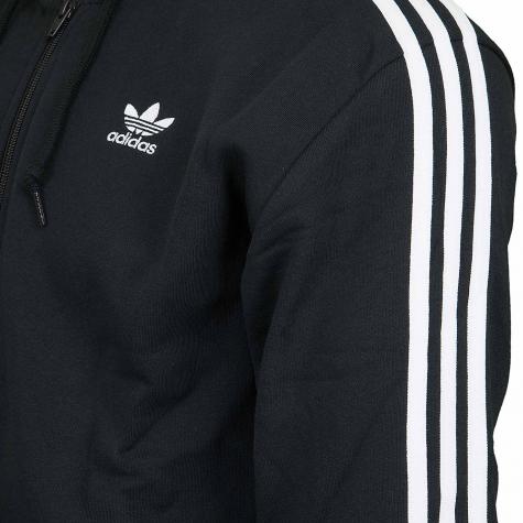 Adidas Originals Zip-Hoody 3 Stripes schwarz 
