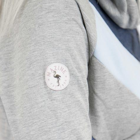 Mazine Damen Hoody Tasty Light grau/dunkelblau