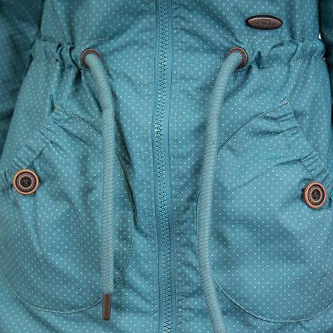 Alife & Kickin Damen-Jacke Charlotte A sky dots türkis 