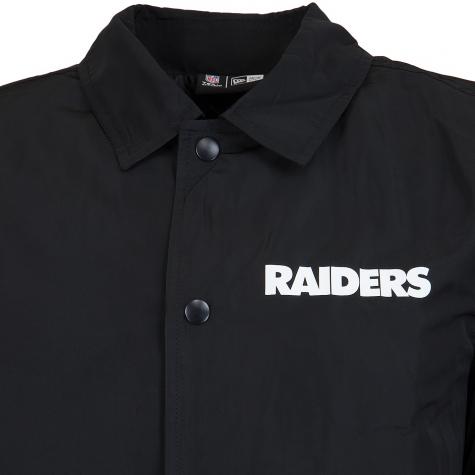 New Era Jacke Team Apparel NFL Coaches Oakland Raiders schwarz 