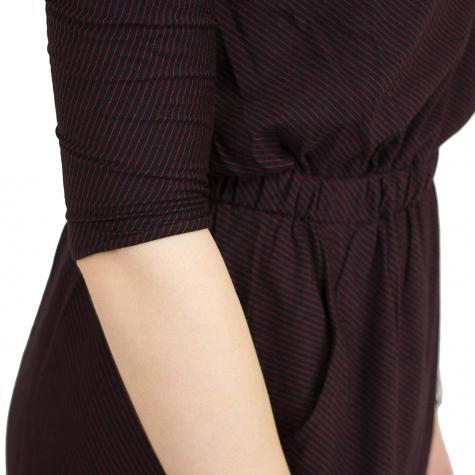 Iriedaily Kleid Stripy schwarz/rot 