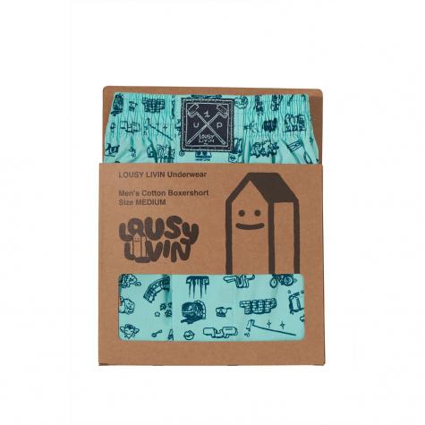 Lousy Livin Boxershorts 1UP Livin 2.0 türkis 