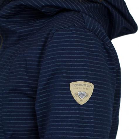 Ragwear Damen-Jacke Monade Stripes dunkelblau 