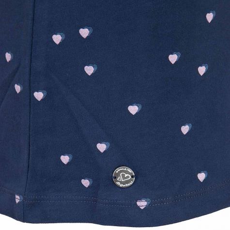Ragwear Damen T-Shirt Mint Hearts indigo blau 