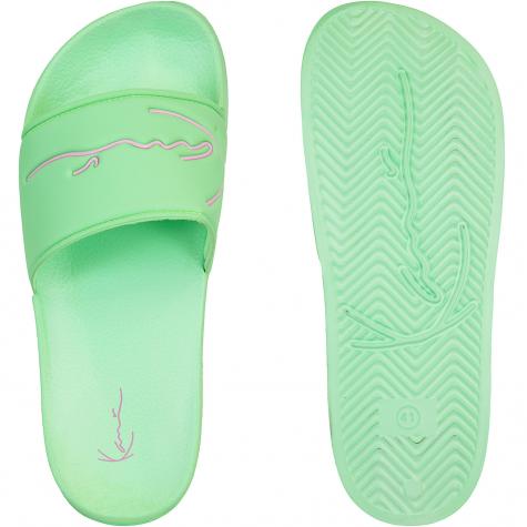 Karl Kani Signature Pool Slides Damen Badelatschen grün
