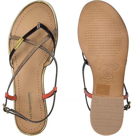 Les Tropeziennes Sandalen Monaco schwarz/bronze 