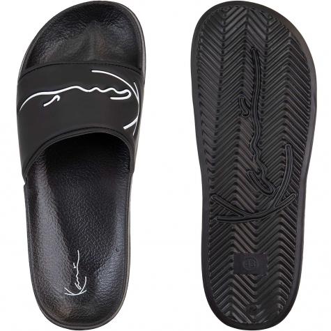 Karl Kani Signature Pool Slides Badelatschen schwarz 