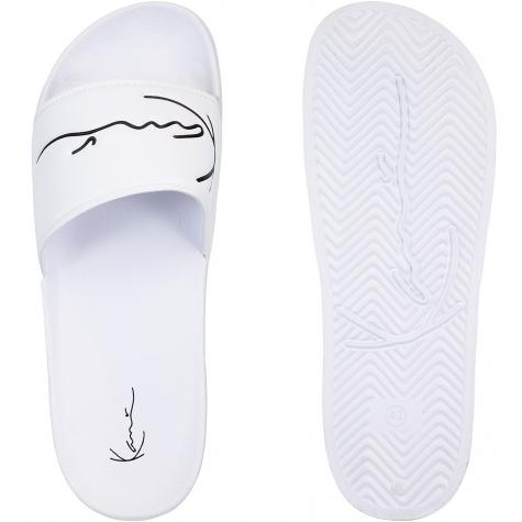 Karl Kani Signature Pool Slides Badelatschen weiß 