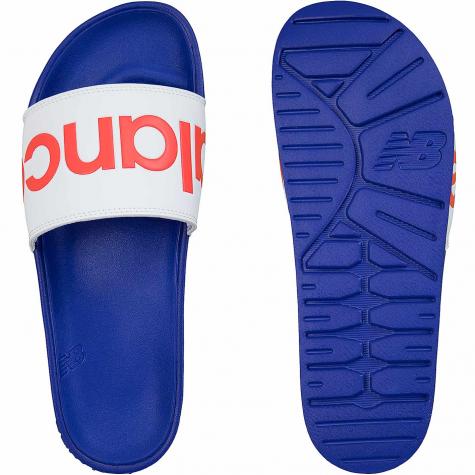 New Balance Badelatschen 200 PU weiß/blau/rot 