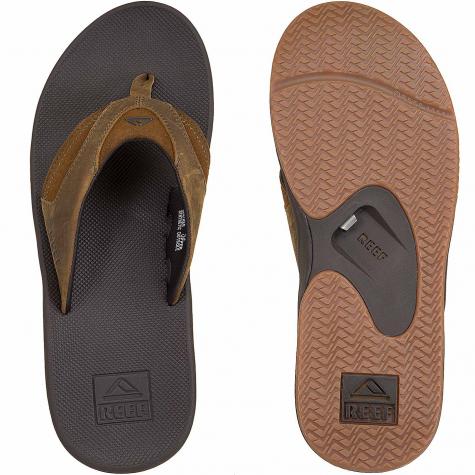 Reef Flip Flop Fanning Leather bronze