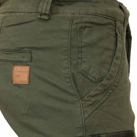 Alpha Industries Shorts Camo Pocket dark olive 