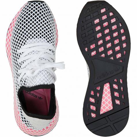 Adidas Originals Damen Sneaker Deerupt Runner schwarz/weiß/pink 