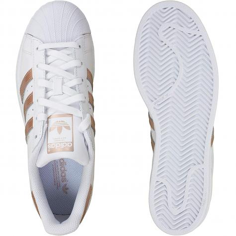 Adidas Originals Damen Sneaker Superstar weiß/gold 