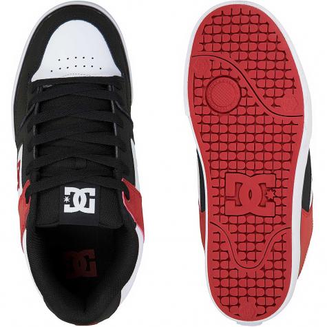 DC Shoes Sneaker Pure schwarz/rot/weiß 