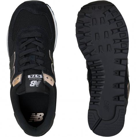 New Balance Damen Sneaker 574 Leder/Textil schwarz 
