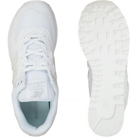 New Balance Damen Sneaker 574 Synthetik/Textil weiß 