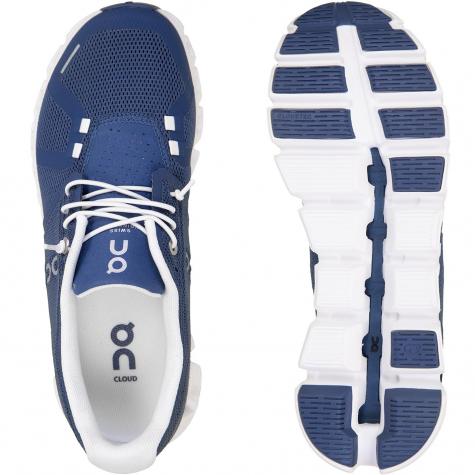 ON Running Cloud 5 Damen Sneaker denim/white 