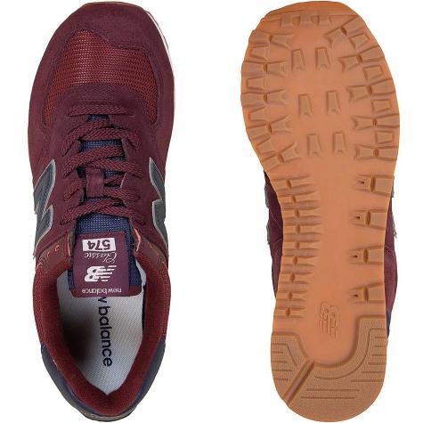 New Balance Sneaker 574 weinrot 